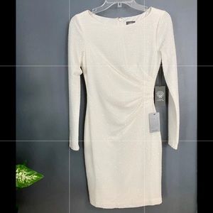 NWT White Vince Camuto sequin dress - size 2